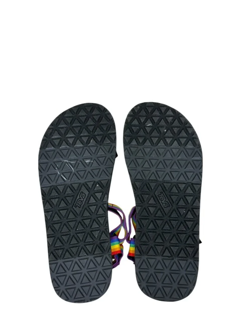NWOT Teva Original Universal Rainbow Pride Strappy Water Sandals Men's Size 12
